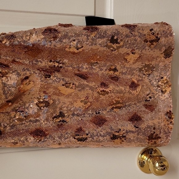 Nwt Lulu's Rose Gold Sequin Strapless Bodycon Mini Dress - Picture 12 of 14